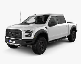 Ford F-150 Super Crew Cab Raptor 带内饰 2016 3D模型