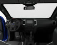 Ford Ranger Double Cab Raptor 인테리어 가 있는 와 엔진이 2018 3D 모델  dashboard