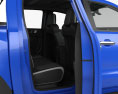 Ford Ranger Double Cab Raptor 인테리어 가 있는 와 엔진이 2018 3D 모델 