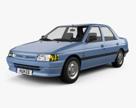 Ford Escort Ghia 5-door hatchback 1997 3D model