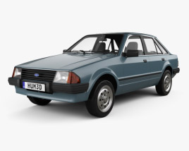 Ford Escort ハッチバック 1980 3Dモデル