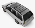 Ford Escort wagon 2003 3D模型 顶视图