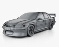 Ford Falcon V8 Supercars 1998 3d model wire render