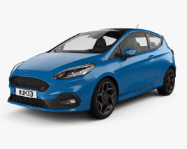Ford Fiesta 3-door ST 2022 3D model
