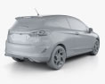 Ford Fiesta трьохдверний ST 2022 3D модель