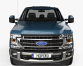 Ford F-550 Super Duty Super Cab Chassis Lariat 2022 3D模型 正面图