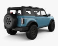 Ford Bronco Badlands Preproduction 4도어 2022 3D 모델  back view