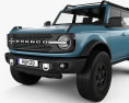 Ford Bronco Badlands Preproduction 4도어 2022 3D 모델 