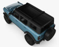 Ford Bronco Badlands Preproduction 4 portas 2020 Modelo 3d vista de cima