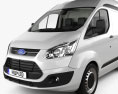 Ford Transit Custom Panel Van L1H2 with HQ interior 2015 3d model