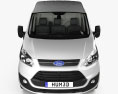 Ford Transit Custom Panel Van L1H2 with HQ interior 2015 3d model front view