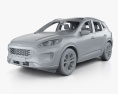 Ford Escape SE 인테리어 가 있는 2022 3D 모델  clay render