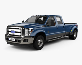 Ford F-450 SuperDuty Crew Cab Dually Lariat 2018 3D model