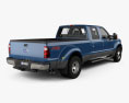 Ford F-450 SuperDuty Crew Cab Dually Lariat 2018 3d model back view