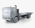 Ford CF8000 Flatbed Truck 1997 3d model clay render