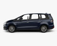 Ford Galaxy 2022 3d model side view