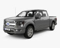 Ford F-150 Super Crew Cab 5.5ft bed Limited 2022 3d model