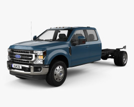 Ford F-550 Super Duty Crew Cab Chassis Lariat 2022 Modèle 3D
