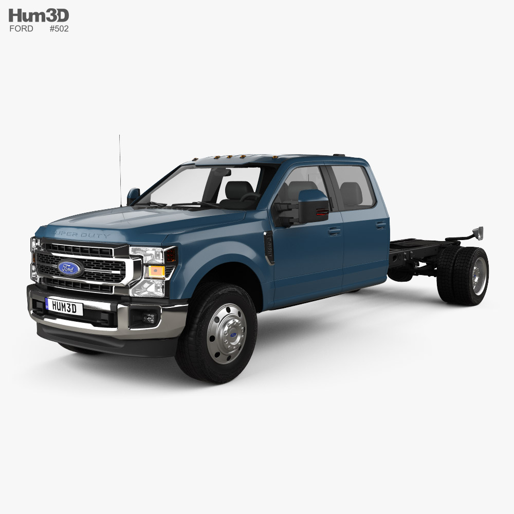 Ford F-550 Super Duty Crew Cab Chassis Lariat 2022 3D 모델 