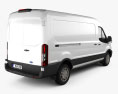 Ford Transit Kastenwagen L3H2 Trendline 2018 3D-Modell Rückansicht
