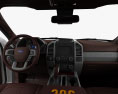 Ford F-350 Super Duty Super Crew Cab King Ranch con interior 2015 Modelo 3D dashboard