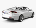 Ford Fusion Energi 2021 3D-Modell Rückansicht