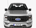 Ford F-150 Super Crew Cab 55ft bed XLT 2022 3d model front view