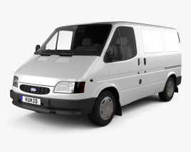 Ford Transit 厢式货车 L1H1 1994 3D模型