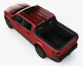 Ford Maverick Lariat 2022 Modello 3D vista dall'alto