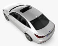 Ford Escort Titanium 2022 3d model top view