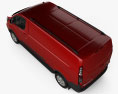 Ford Transit Custom Kastenwagen L2H1 Trail 2020 3D-Modell Draufsicht