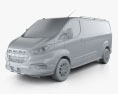 Ford Transit Custom Kastenwagen L2H1 Trail 2020 3D-Modell clay render