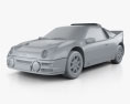 Ford RS200 1984 3d model clay render