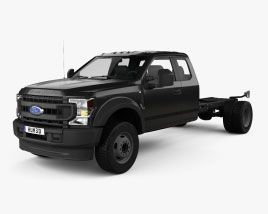 Ford F-550 Super Duty Extended Cab 84CA XL Chassis 2022 3D model