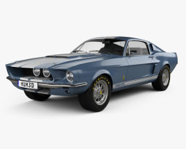 Ford Mustang Shelby GT 500 1967 Modello 3D