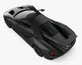 Ford GT Liquid Carbon 2020 3D模型 顶视图