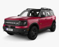 Ford Bronco Sport with HQ interior and engine 2021 3d model