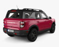 Ford Bronco Sport with HQ interior and engine 2021 3d model back view