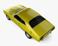 Ford Falcon GT Coupe with HQ interior and engine 1973 3d model top view