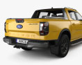 Ford Ranger Double Cab Wildtrak 2022 3d model