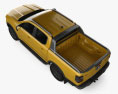 Ford Ranger Double Cab Wildtrak 2022 3d model top view