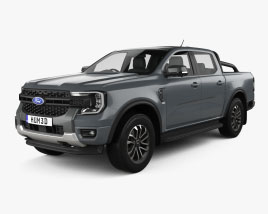 Ford Ranger Double Cab Sport 2022 3D model