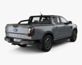 Ford Ranger Double Cab Sport 2022 3d model back view