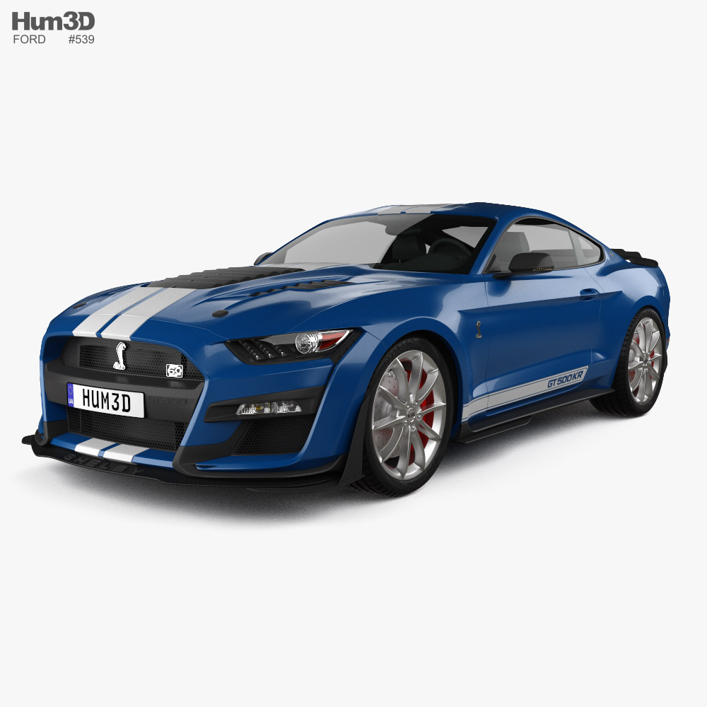 Ford Mustang Shelby GT500 KR coupé 2020 3D-Modell