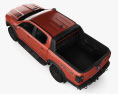 Ford Ranger Double Cab Raptor 2022 3d model top view