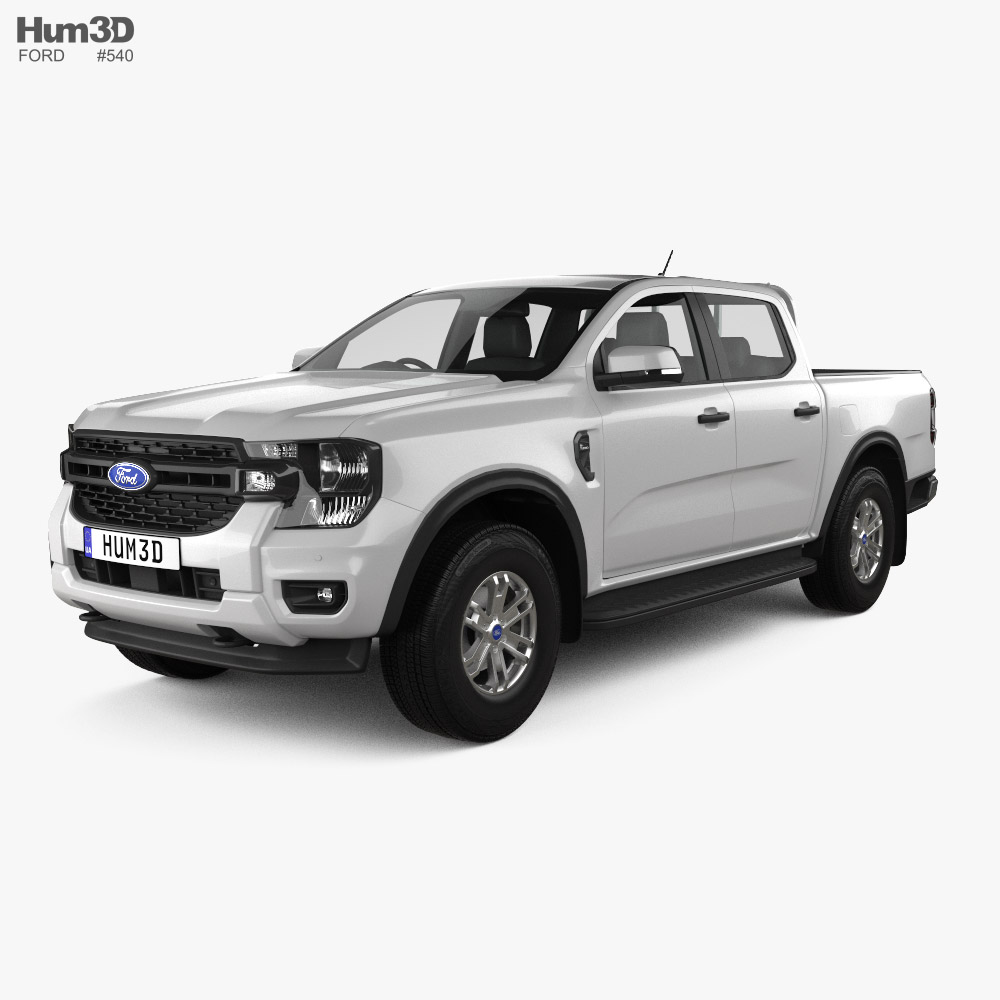 Ford Ranger Double Cab XLS 2022 3D 모델 