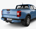 Ford Ranger Cabina Doppia XLT 2022 Modello 3D