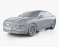 Ford Mondeo CN-spec 2022 3D 모델  clay render