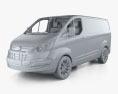 Ford Transit Custom PanelVan L1H1 with HQ interior 2012 3d model clay render