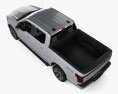 Ford F-150 Lightning Super Crew Cab 5.5ft Bed Platinum with HQ interior 2021 3d model top view